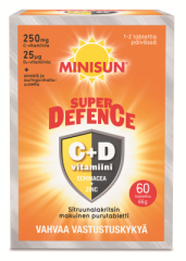 Minisun Super Defence Sitruuna-Lakritsi 60 PURUTABL