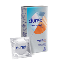 Durex Invisible XL Wide Fit Kondomi 8 kpl