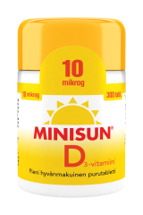 Minisun D-vitamiini 10 mikrog 300 purutabl
