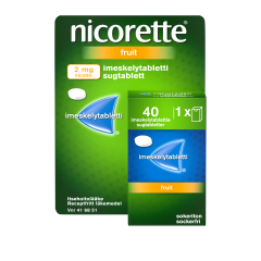 NICORETTE FRUIT imeskelytabletti 2 mg 40 kpl