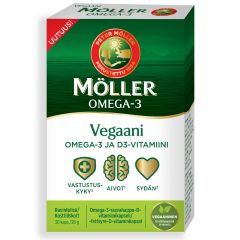 Möller Vegaani Omega-3 ja D-vitamiini 30 kaps