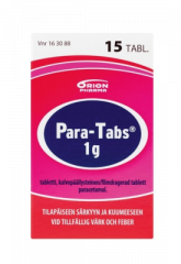 PARA-TABS 1000 mg tabl, kalvopääll 15 kpl