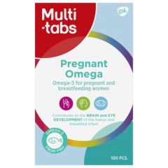 Multi-tabs Pregnant Omega-3 raskaana oleville ja imettäville 100 kaps