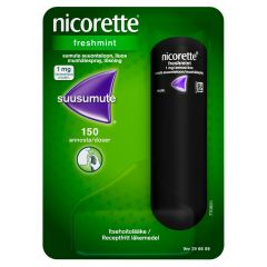 NICORETTE FRESHMINT 1 mg/annos sumute suuonteloon, liuos (sumutepumppu)150 annosta