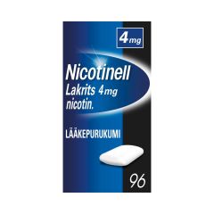 NICOTINELL LAKRITS 4 mg lääkepurukumi 96 fol