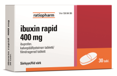 IBUXIN RAPID tabletti, kalvopäällysteinen 400 mg 30 fol