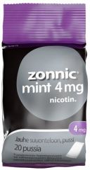 ZONNIC MINT 4 mg pussi suuonteloon 20 kpl