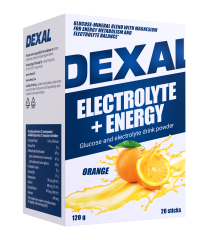 Dexal Electrolyte + Energy -glukoosi-elektrolyyttijuomajauhe 20 kpl